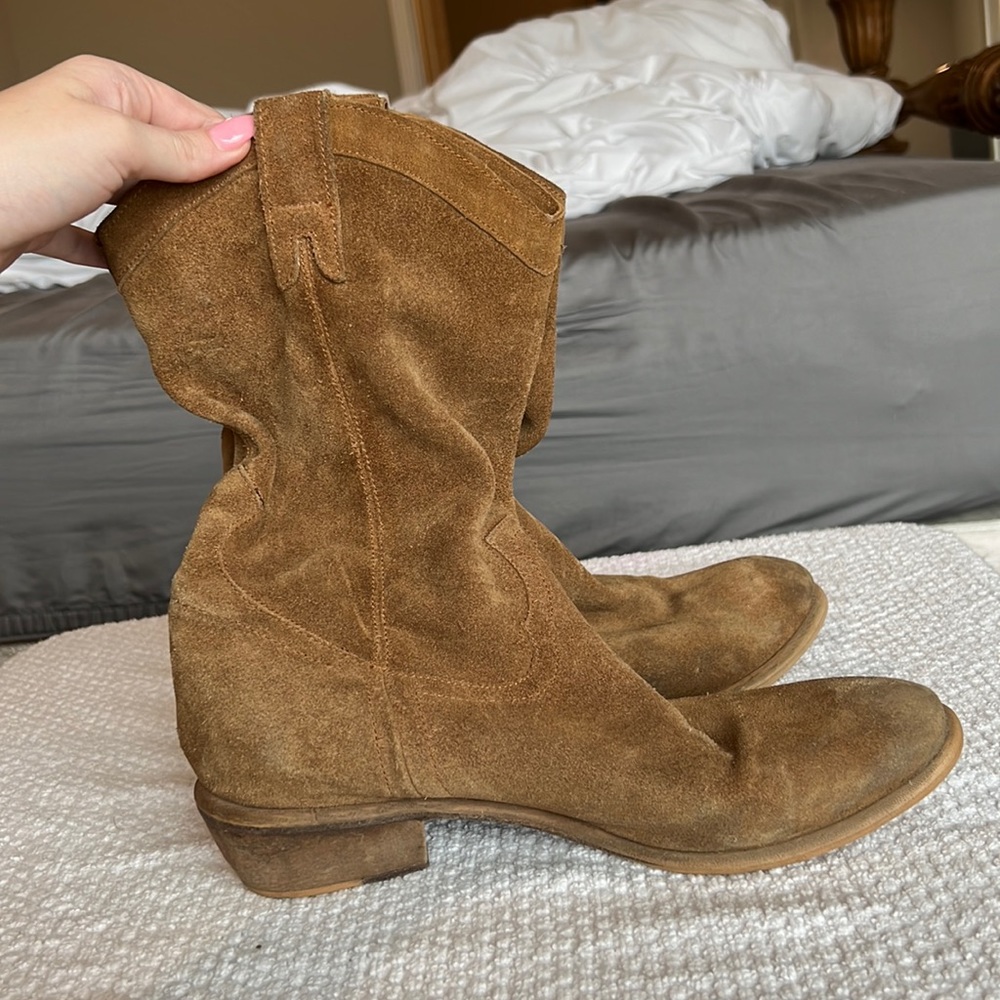 Bronx Suede Western/ Cowboy style boots